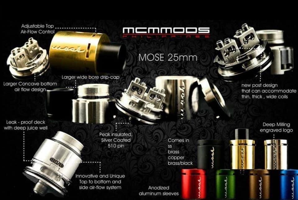 MCM MODS MOSE ONE RDA ＋24mmゴールドベース