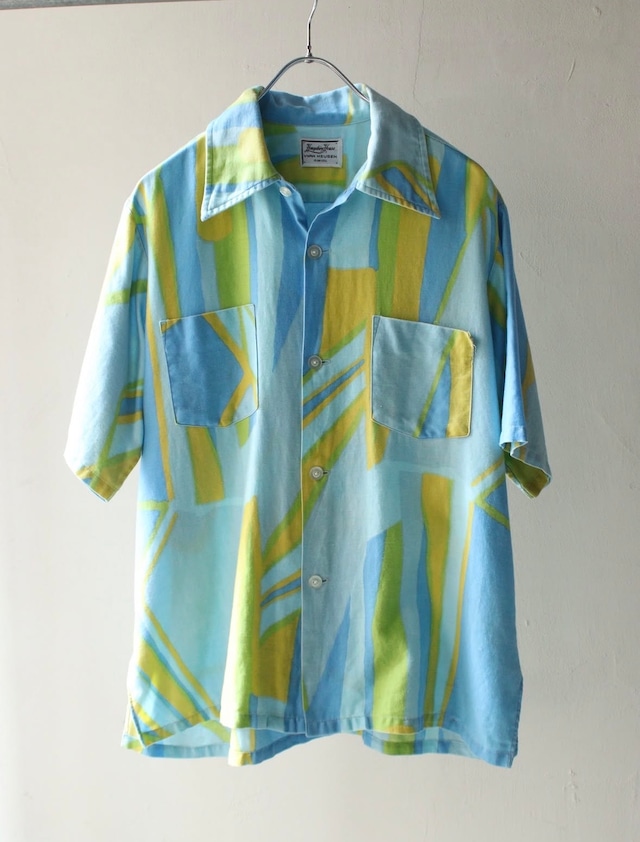 1960s~ Van heusen cotton s/s shirts  size 15-15 1/2