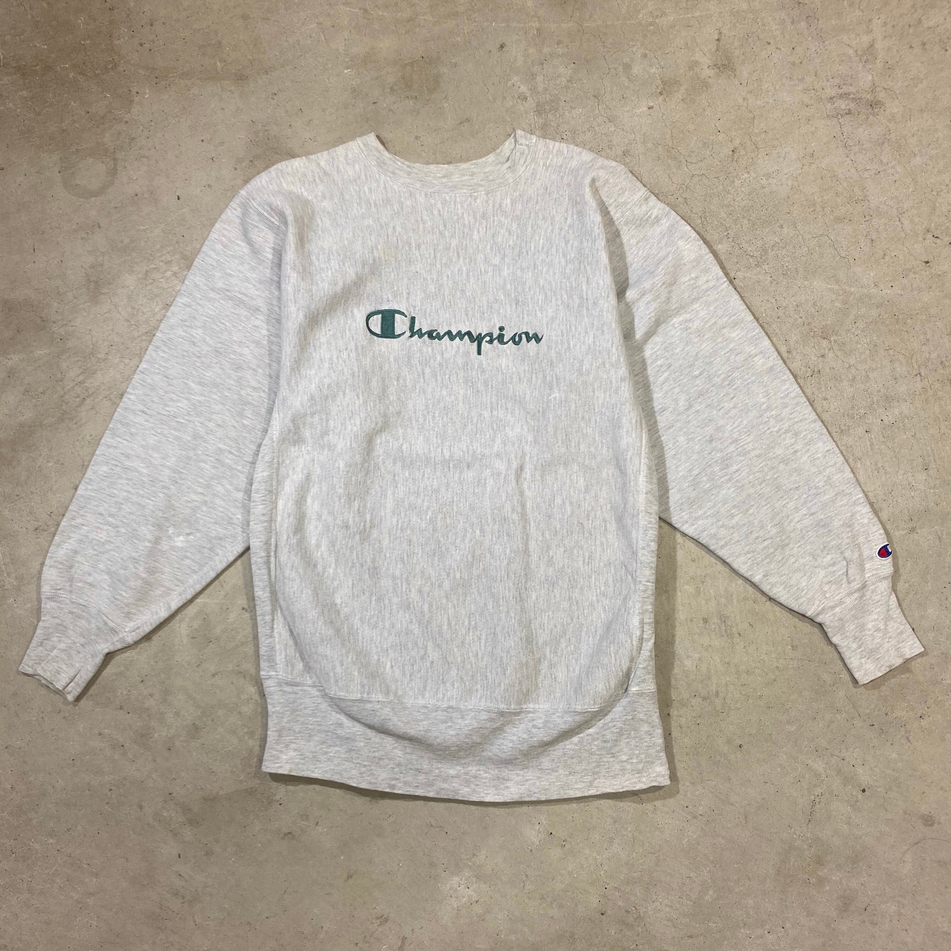 Champion チャンピオン  スウェット 90's 刺繍 レース場  灰色