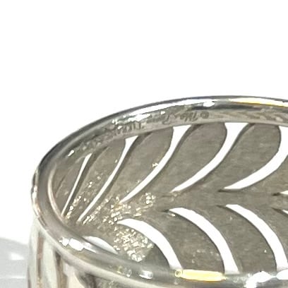 TIFFANY & Co.】【約12.5号】3003 Villa Paloma Palm リーフリング
