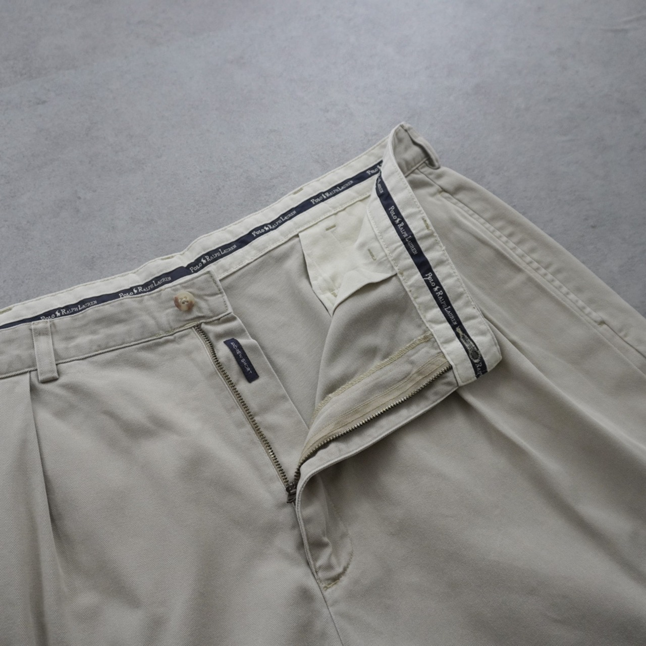 90s Polo by Ralph Lauren POLO CHINO "ANDREW SHORT" beige [W38] 古着 - 5