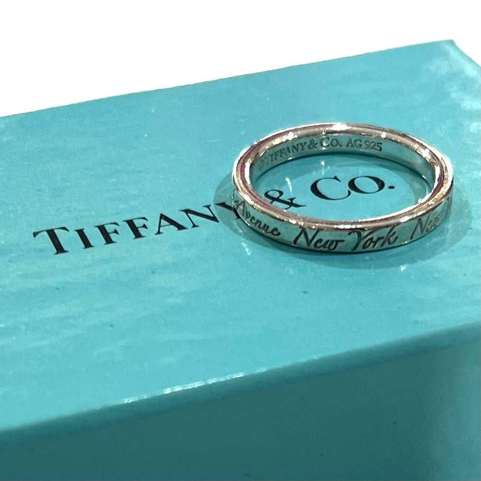 TIFFANY＆CO】【14号】 2382ティファニーaddressナローリング 指輪