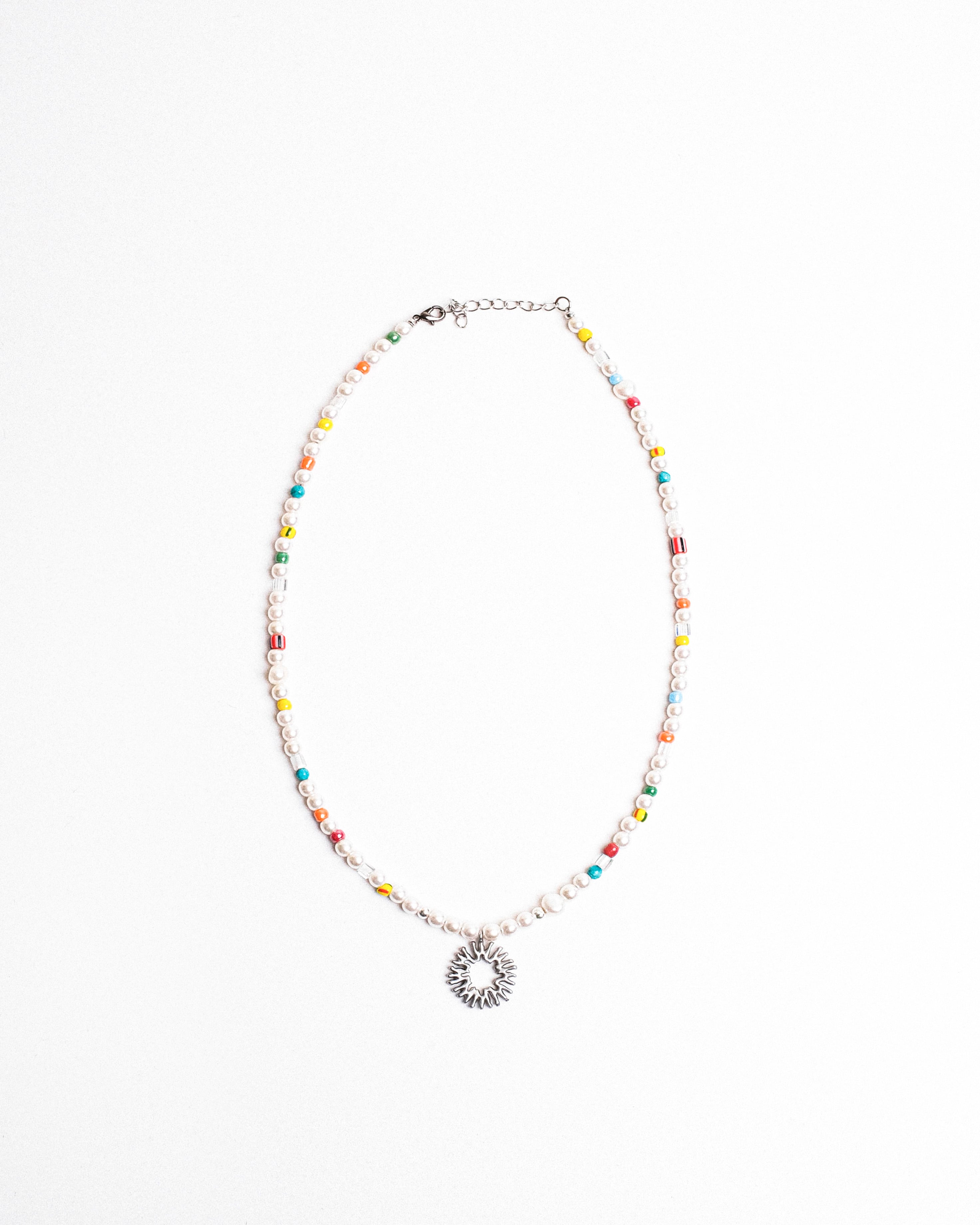 999humanity ネックレス 999HUMANITY] 999 RAINBOW STONE SYMBOL NECKLACE 正規品 韓国