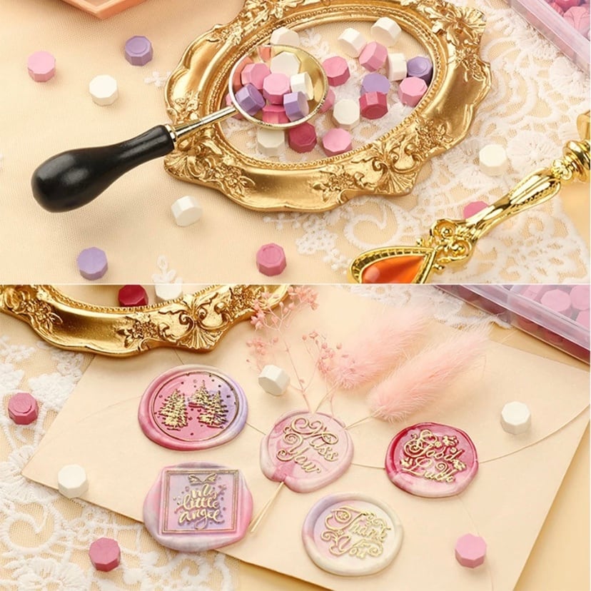 シーリングワックスシール ✩.*˚ 封蝋ステッカー 宝石風 7枚 290