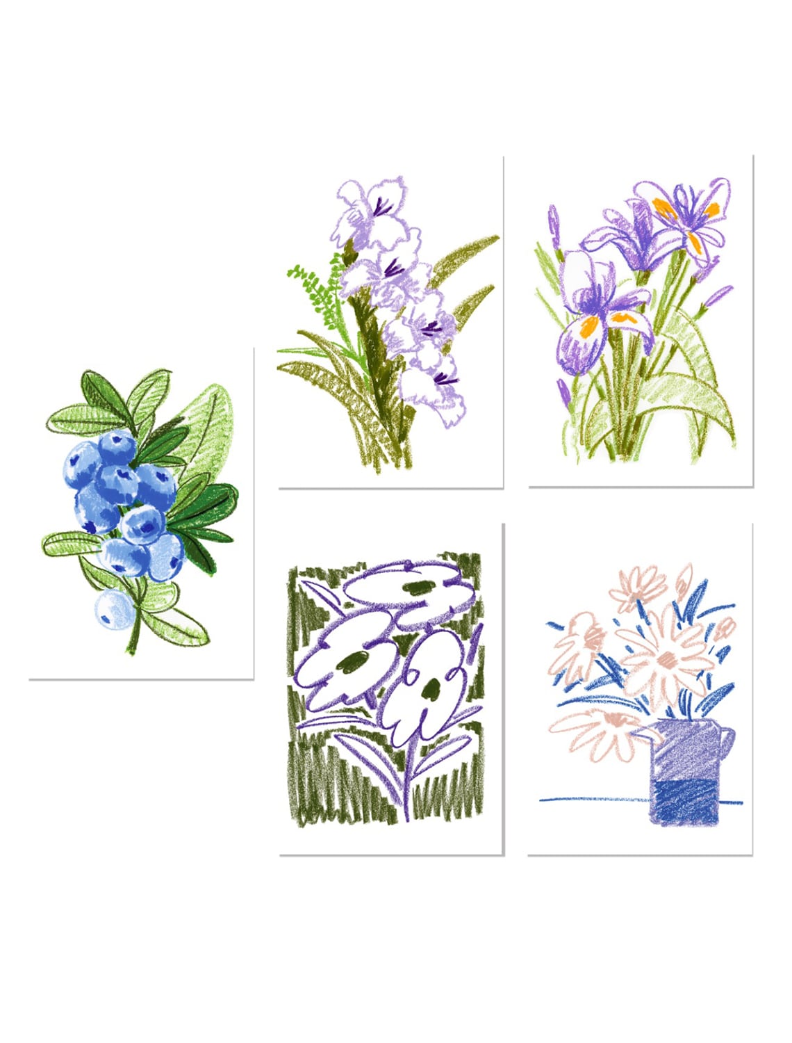 ポストカード_Cool Color|supermarket flower