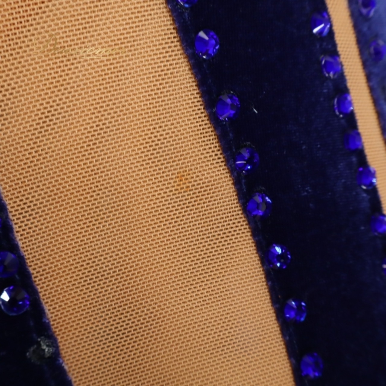 社交ダンス 衣装  スタンダードドレス スタンダード ワンピース ドレス 青 紫 フロート ベロア デモ 競技 ダンス パーティ 発表会 高級感 上品 ベージュ ブルー系 ゴージャス 美しい デザイン 競技用 おしゃれ フォーマル イベント用 エレガント ステージ衣装 パフォーマンス用