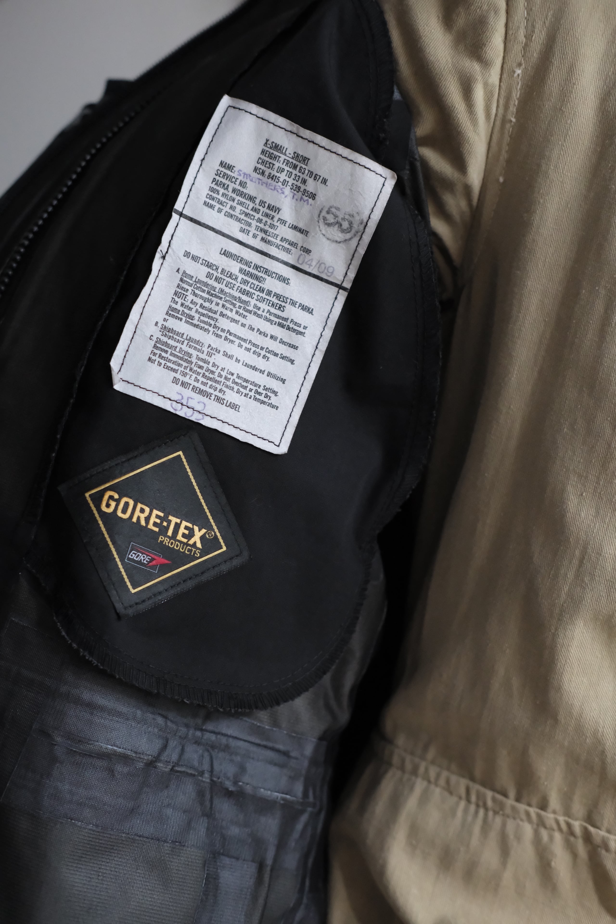 00's− ”usnavy“goretex working parka size xs−short | KEY WEB STORE