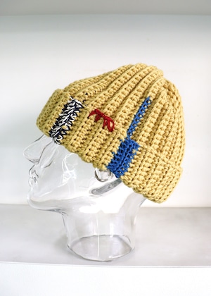 A-YARN×Antage COLLABORATION BEANIE-YELLOW