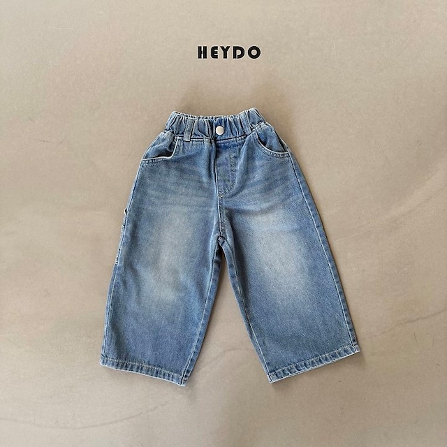 【取寄】heydo|carpenter denim pants (medium blue)|カーペンターデニムパンツ(ミディアムブルー)|S-JL|kids&jr|26 autumn