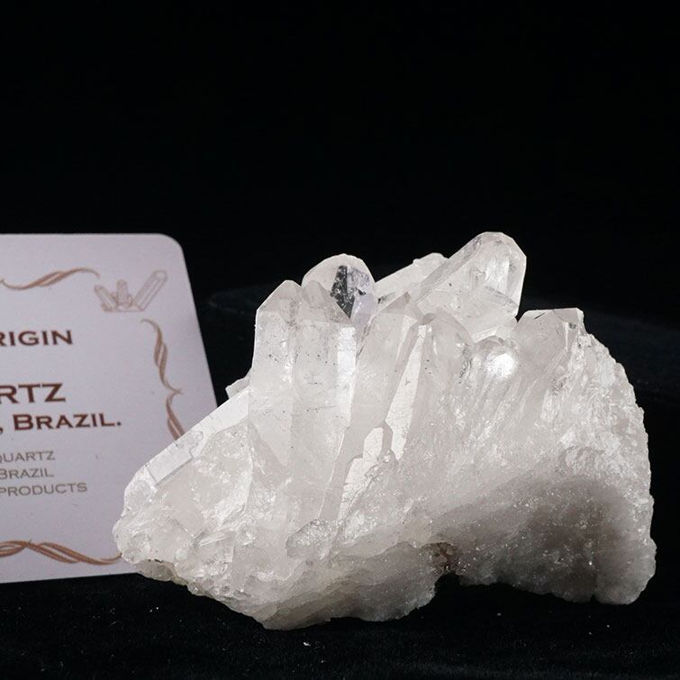 水晶 クラスター 原石 ブラジル ミナスジェライス州 コリント産 レムリアンシード 証明書付属 一点物 272-223