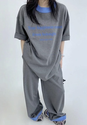 OISIS035 コントラストカラーレイジーネックラインセットアップ