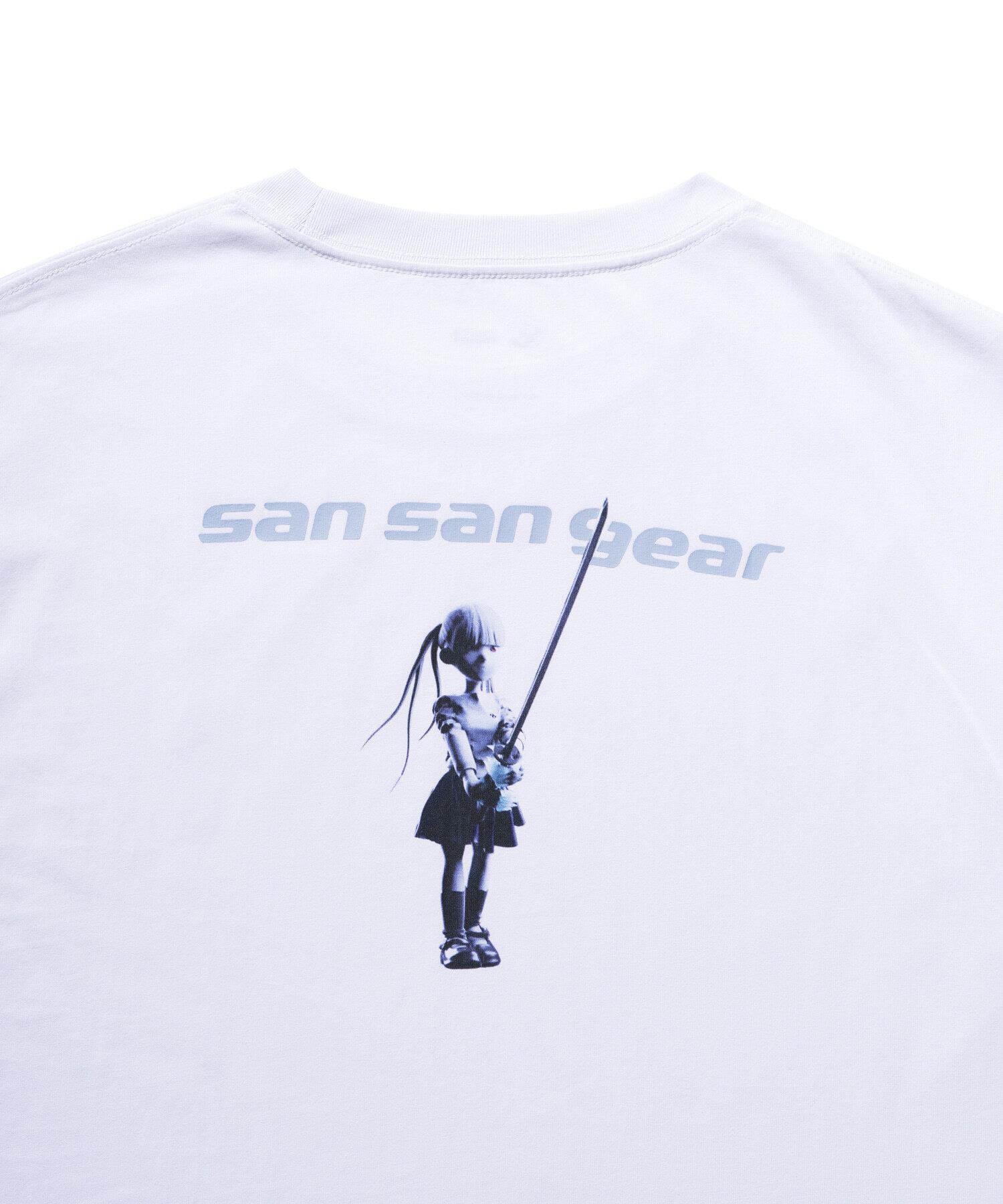 SAN SAN GEAR] 23SS SANSAN KOESY SLASH LOGO T-SHIRT WHITE 正規品