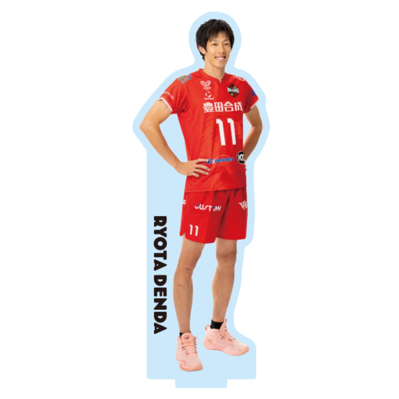 ウルフドッグス名古屋 小川智大 黒ユニフォーム アクリルスタンド1 25 