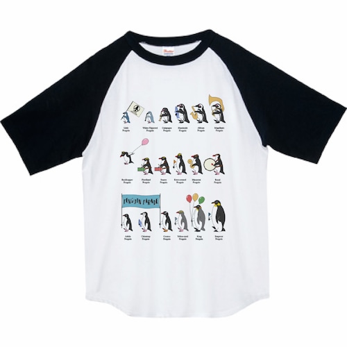 ペンギンパレード　ラグランTシャツ