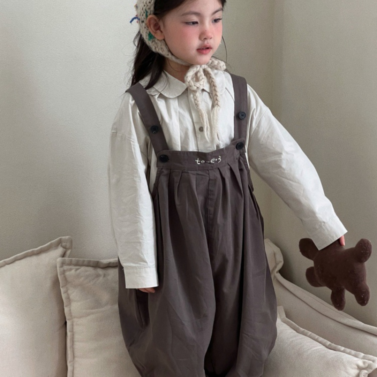 秋ドロップショルダーシャツ