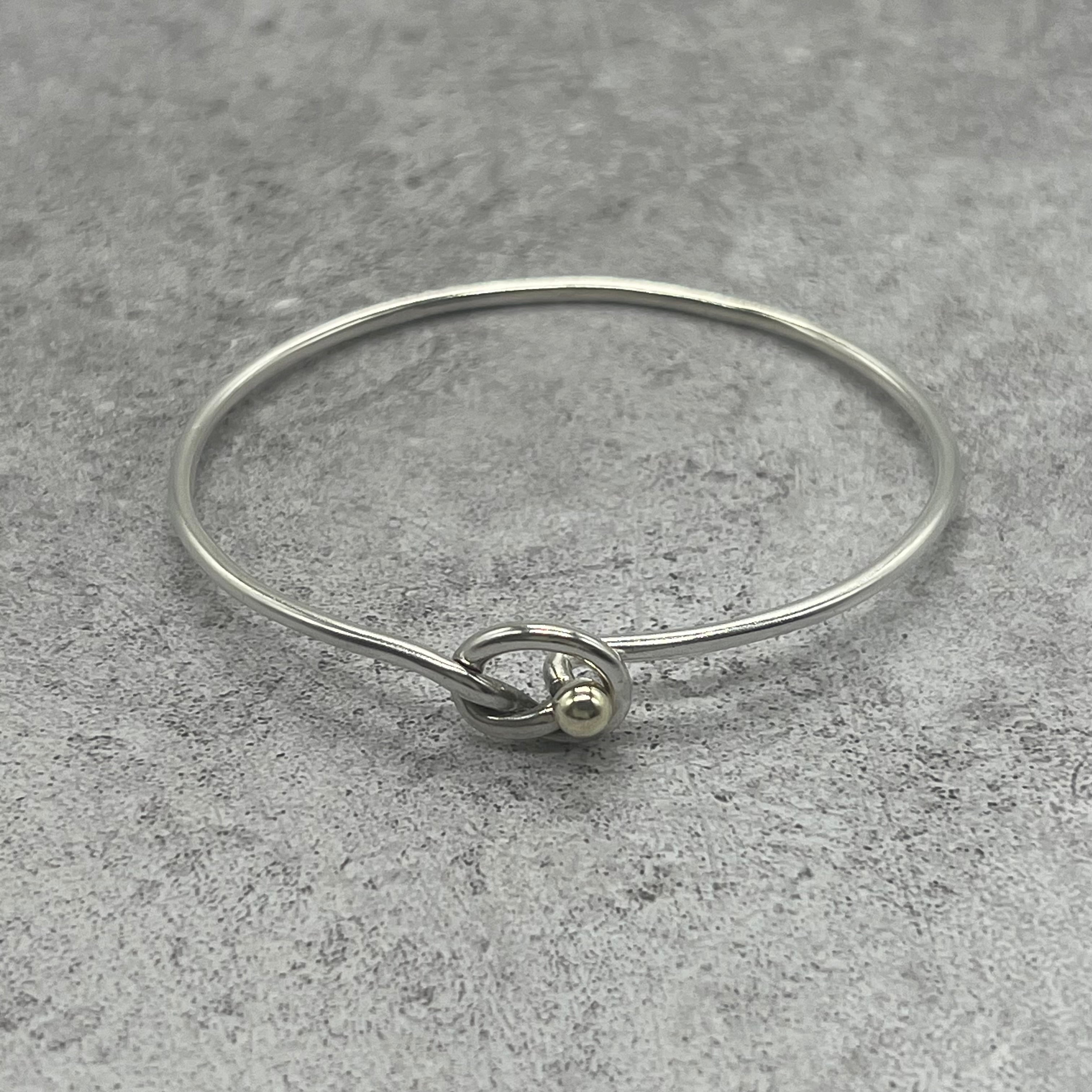 ティファニー TIFFANY&CO ラブノット バングル コンビ オールド