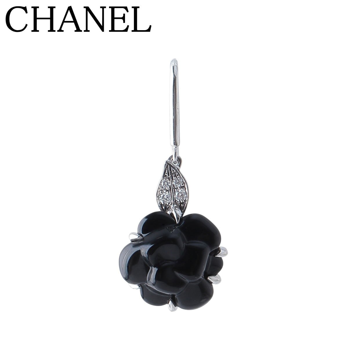 【現行品•保証書付き】ヴァンドーム青山　ダイヤモンドフープピアスK18　（片方） 現行品•保証書付き】ヴァンドーム青山 ダイヤモンドフープピアス