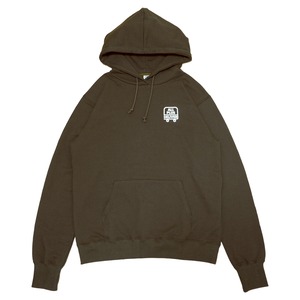 17 Logo oversize hoodie（Dark brown）