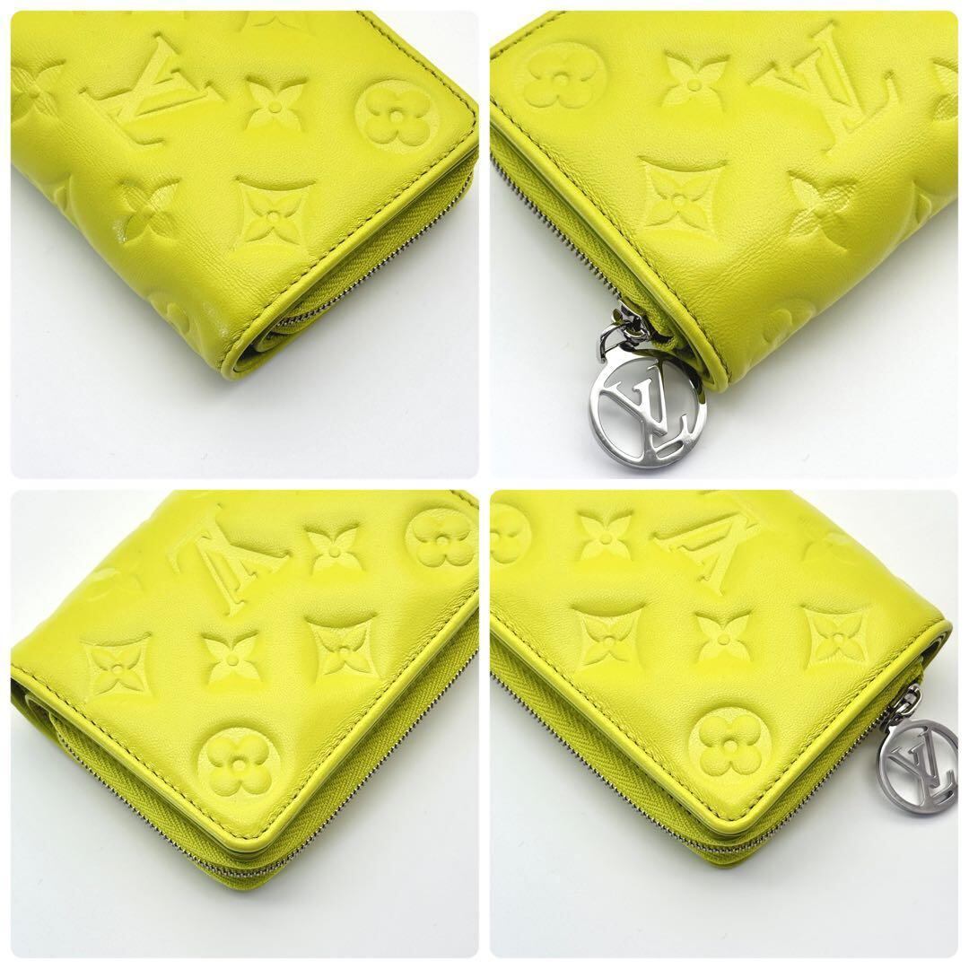 極美品 ルイヴィトン モノグラム エンボス ポルトフォイユ ルー 二