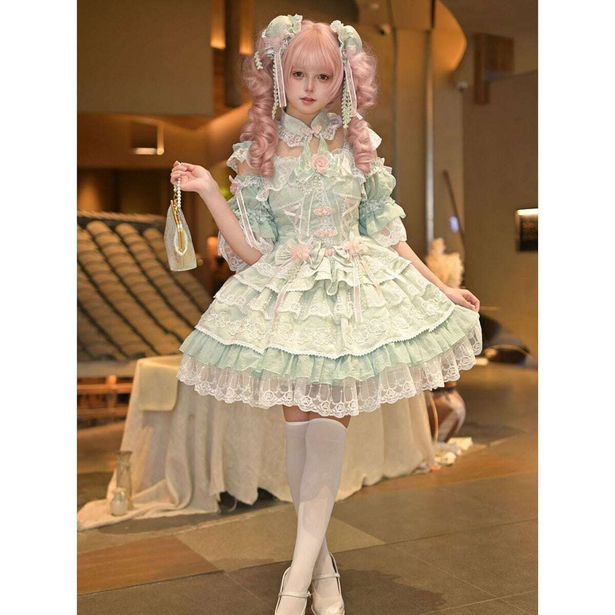 量産型ロリィタ プリンセスドレス ジャンパースカート｜豪華フリル