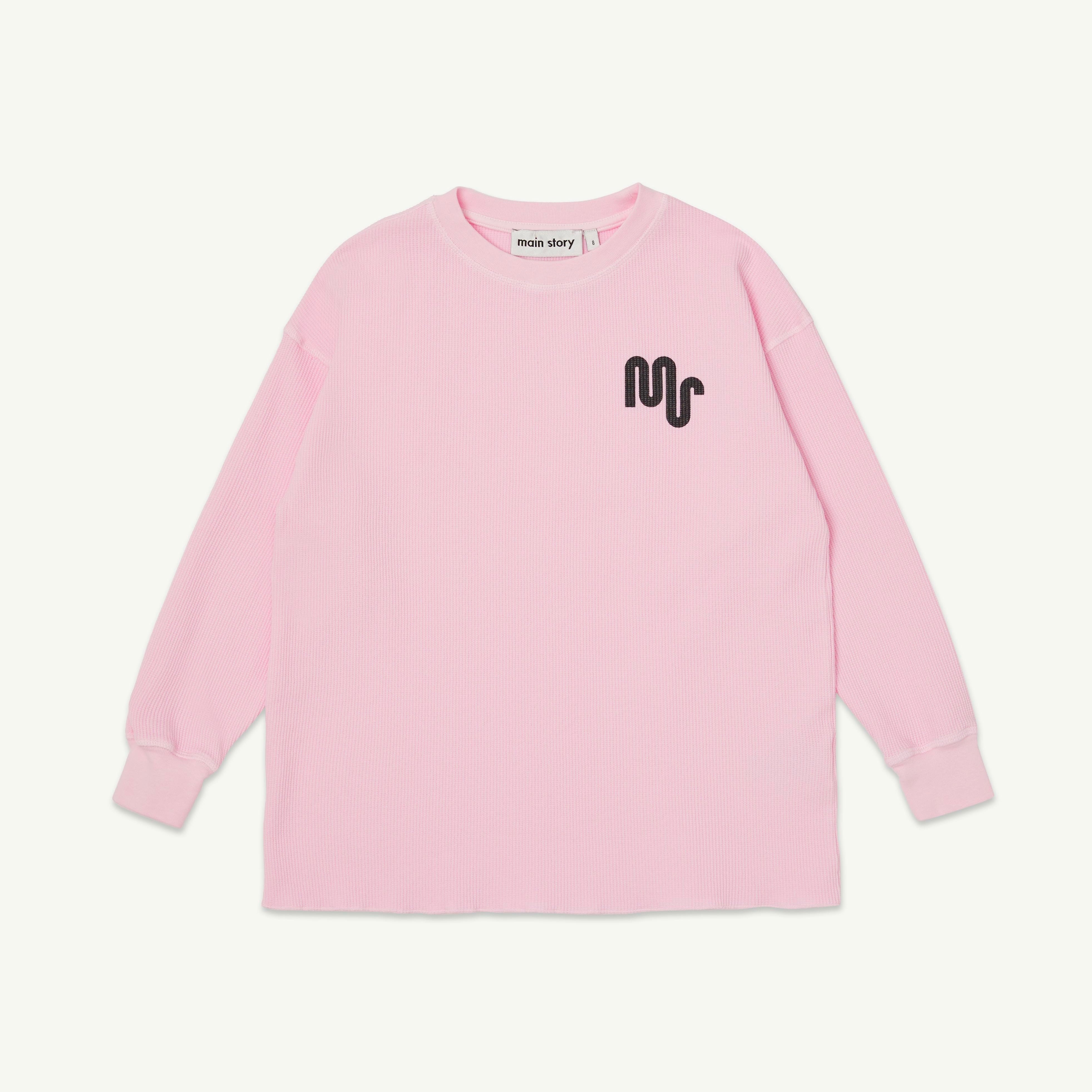 《main story 2026SS》Waffle Tee / Pink