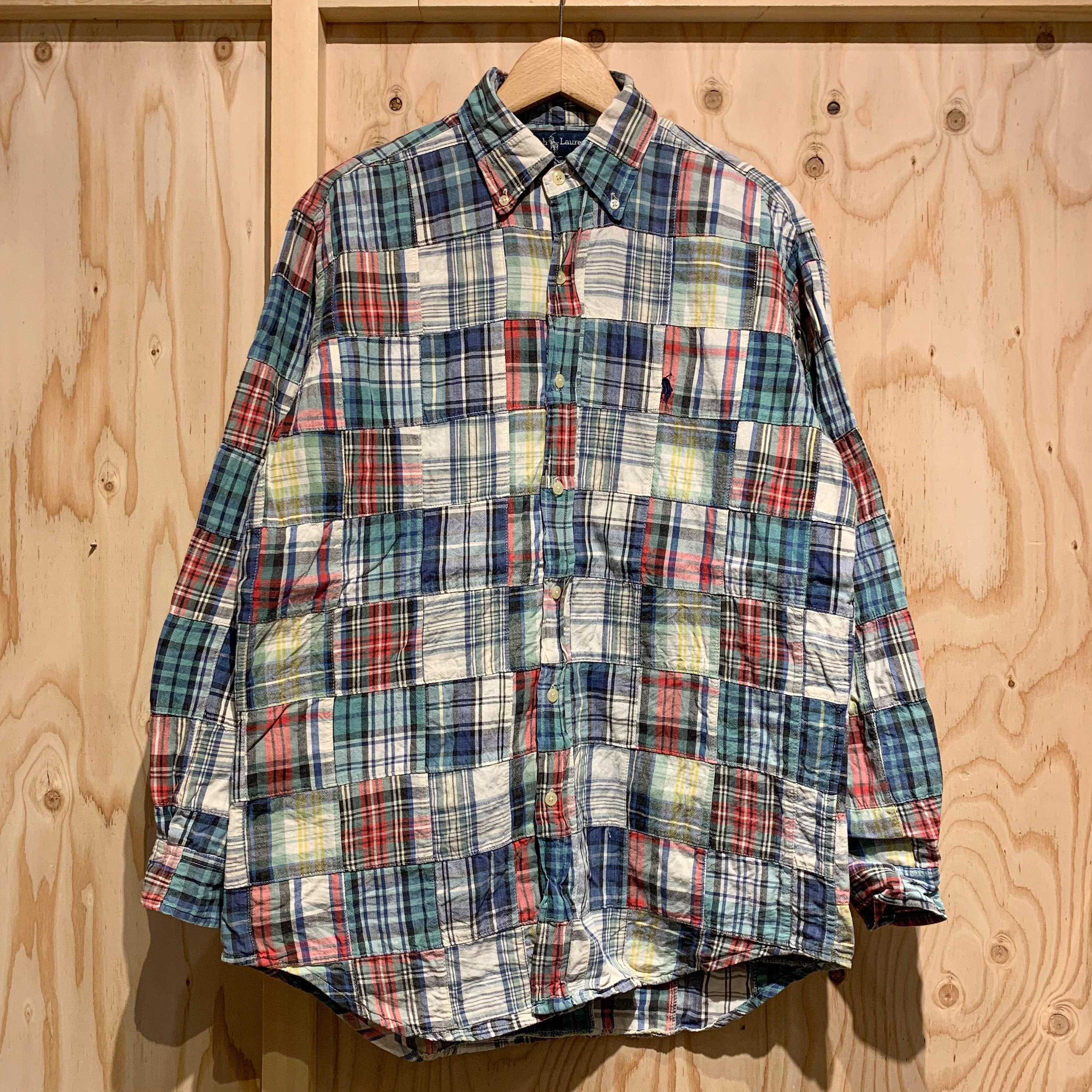 s Polo Ralph Lauren Patchwork L/S Shirt ラルフローレン パッチ