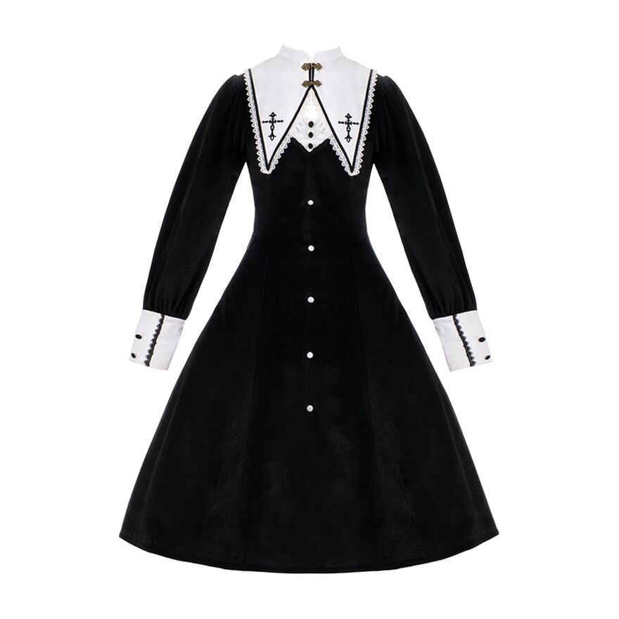 SEASONZ ロリータ ゴスロリ 修道女 十字架 つけ襟 病み可愛い 地雷系