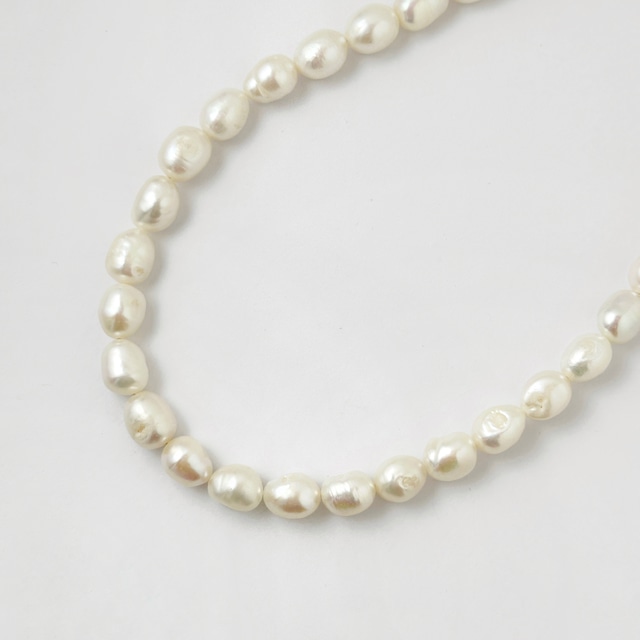 Lagoon Original  ライス型 ヘビー バロック パール ネックレス 40/45cm