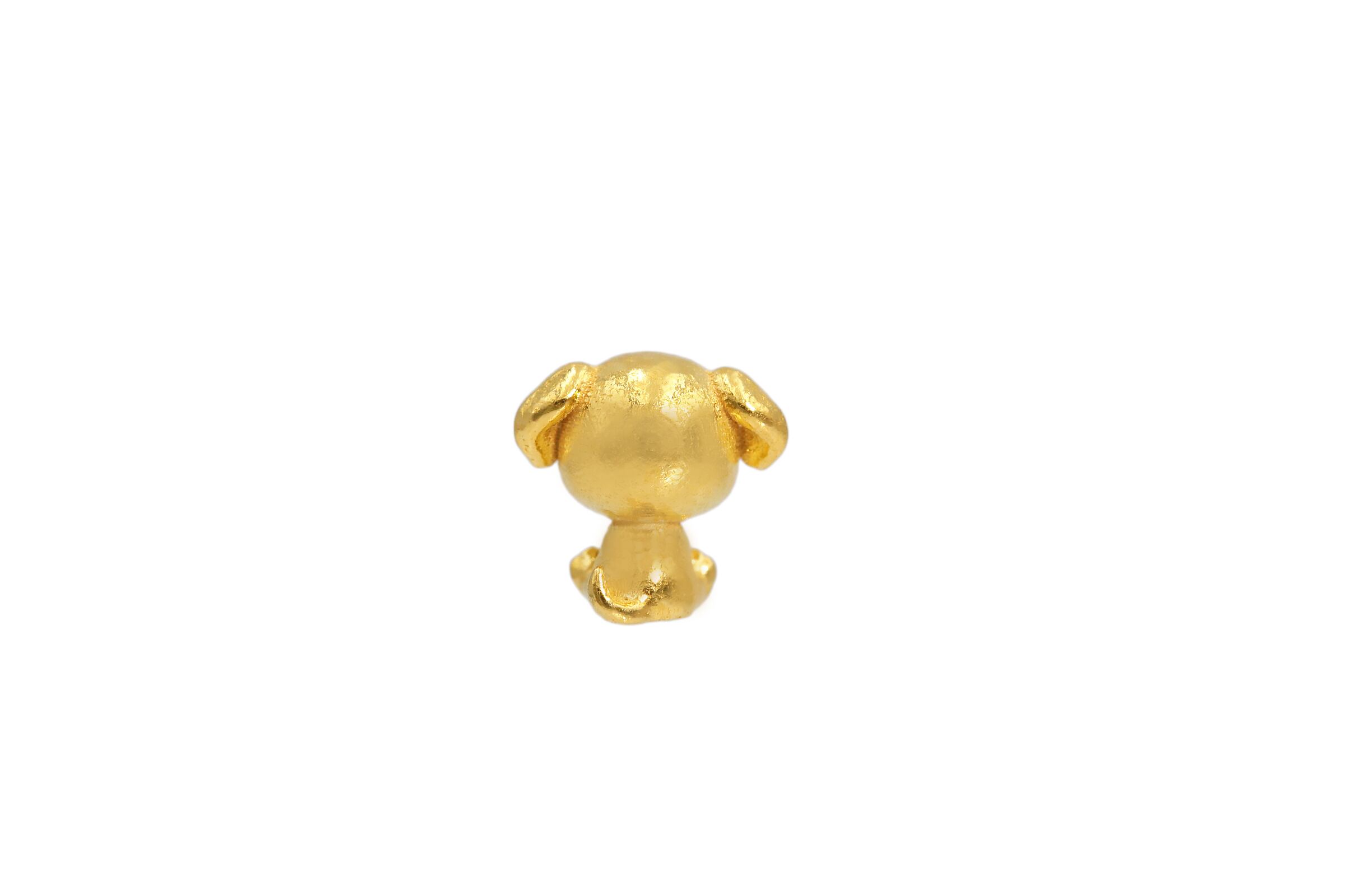 純金 約1グラム かわいい犬 JUNGOLD 指先サイズの芸術品 | JUNGOLD