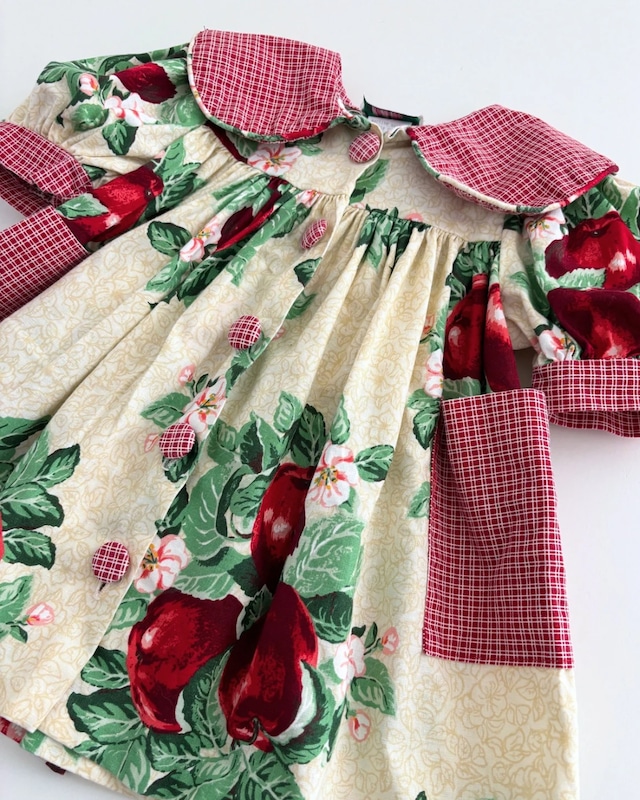 【18m・vintage】USA製　Apple  dress