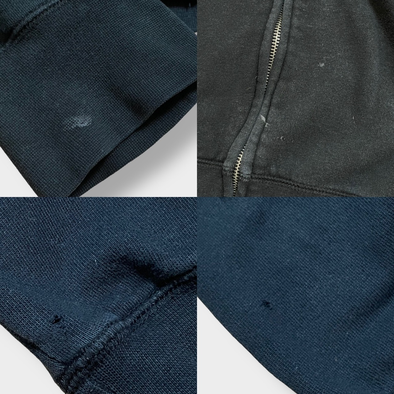 【VOLCOM】パーカー ジップアップ プリント フーディー スウェット hoodie ブラック L ボルコム スケボー スケート US古着