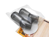 和気産業 鉄板入パイプイスキャップ クリアーブラック 16mm用 イスゴム 保護キャップ 傷防止 GK-313 4個入