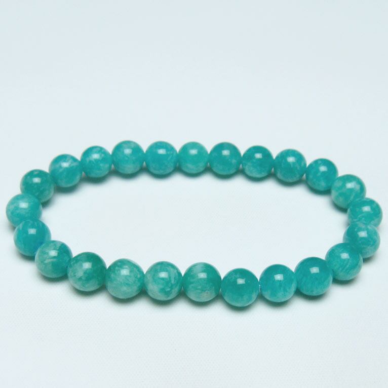 アマゾナイト ブレスレット 8mm 一点物 メール便可 [M便 1/10] 111-41030