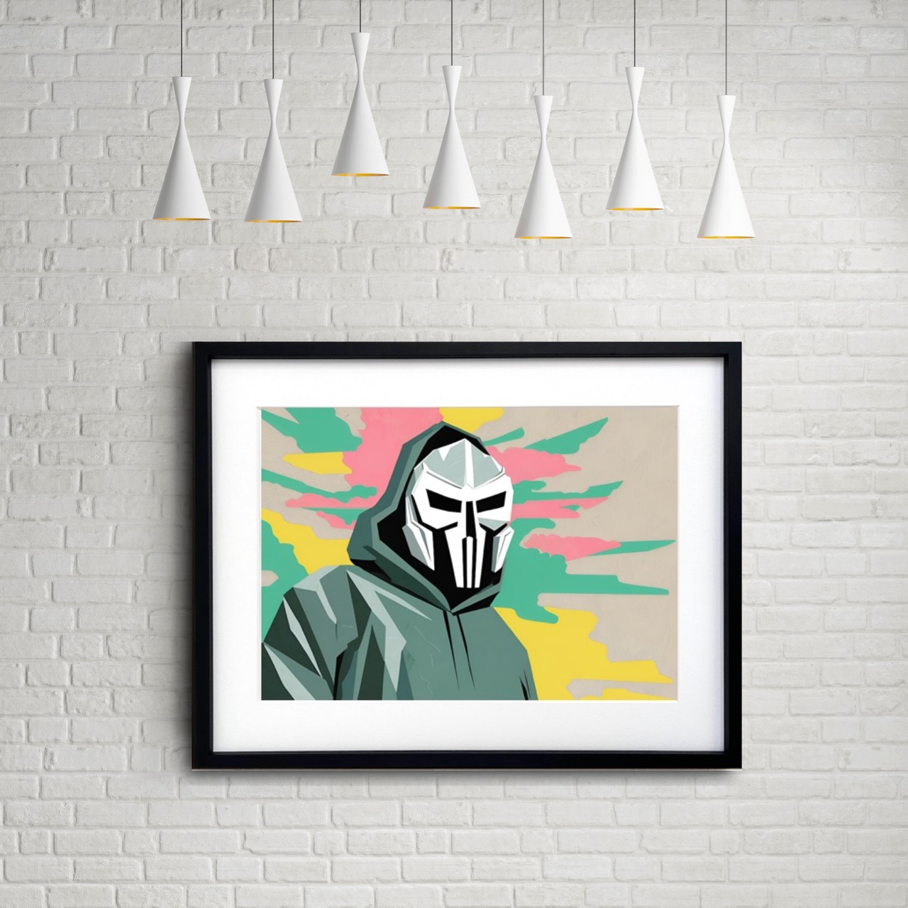 MF Doom｜伝説的MCへ敬意を込めたマスクアートポスター｜ストリート感あふれる存在感で部屋を格上げ｜A4ポスター