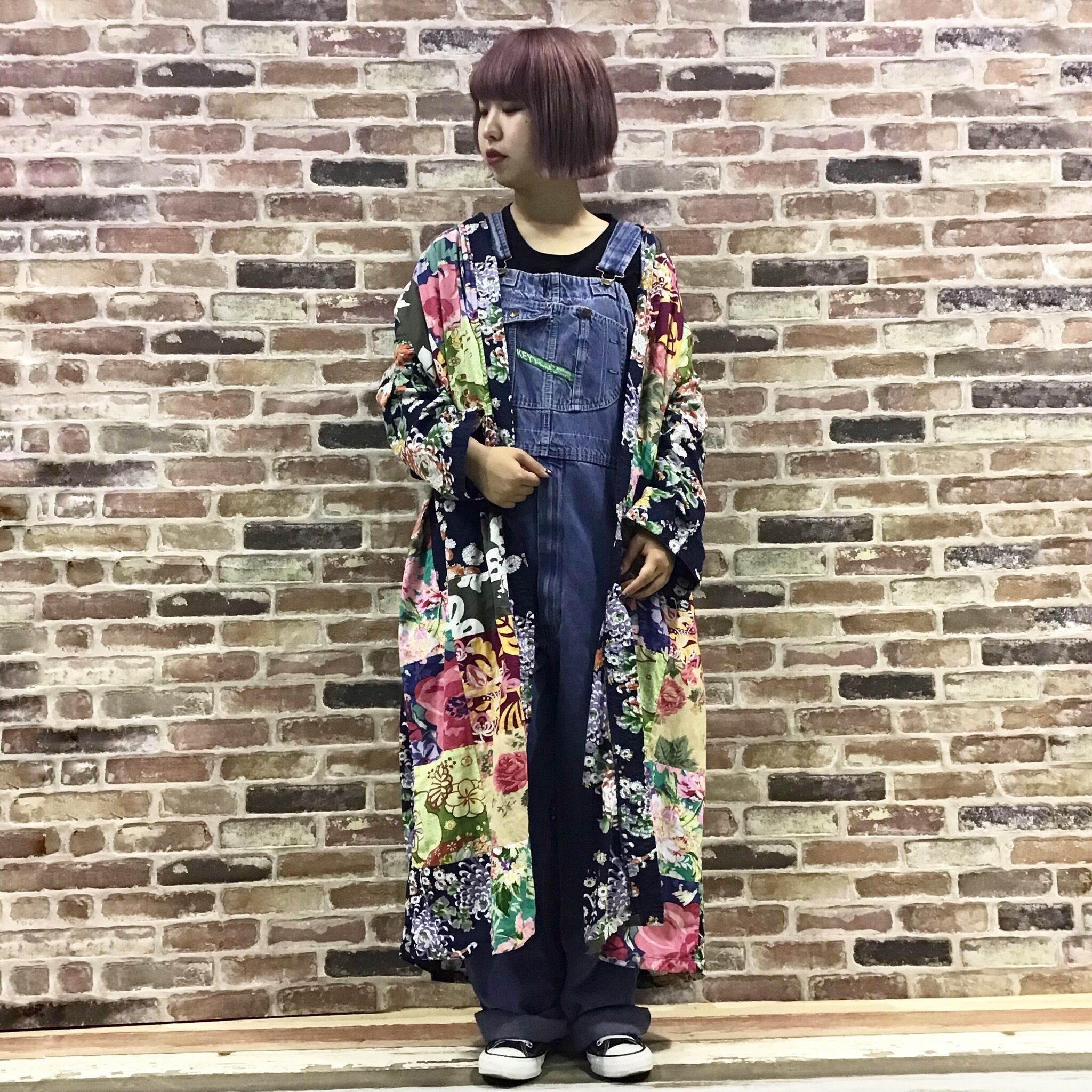 Patchwork Navy Gown