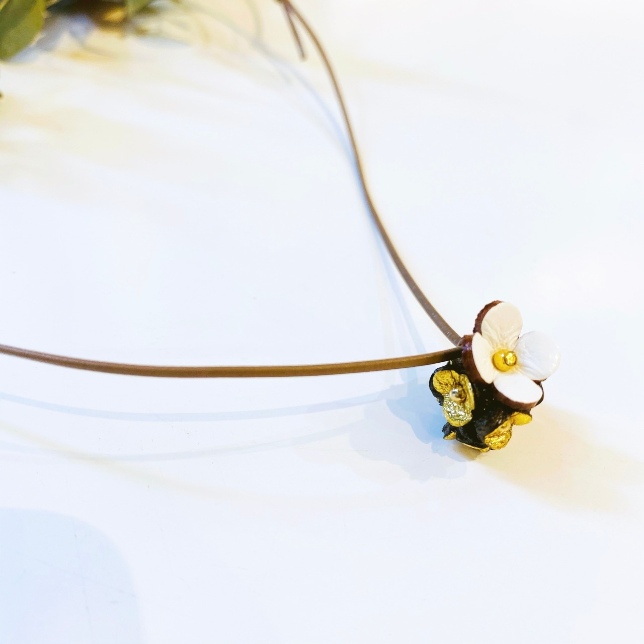 再入荷【本革ヒモ】1mm幅芯入り（サンドベージュ） - 3