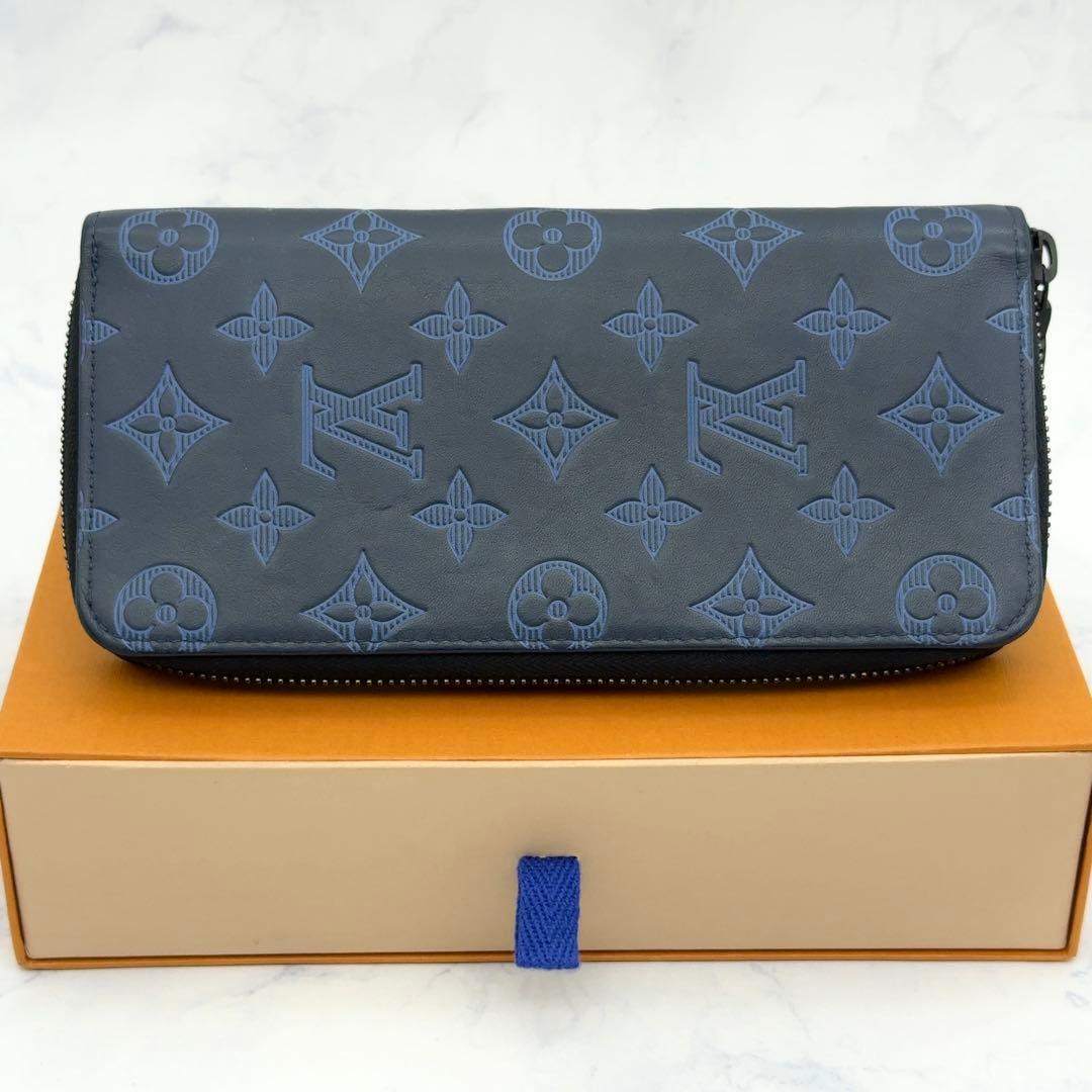 新品に近い】ルイヴィトン モノグラムシャドウ ジッピーヴェルティカル