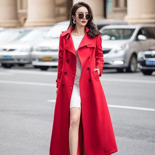 アンスリード　トレンチコート　赤　ロングコート アンスリード トレンチコート 赤 ロングコート アンスリード