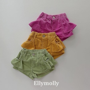 【予約】ELLY MOLLY Bibi frill corduroy pants