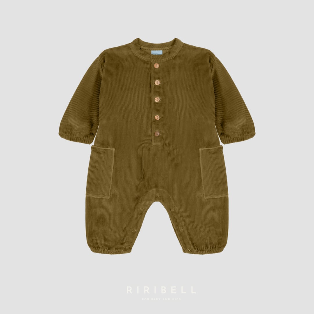 【STUDIO BOHEME】BIG PAPI JUMPSUIT - GREEN NUTRIA