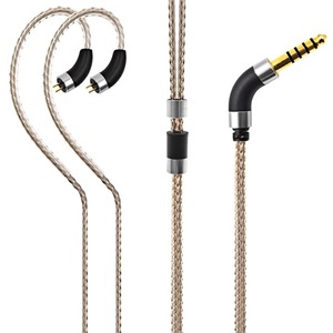 【努力特価】3APLUS PIN44 リケーブル 2Pin イヤホンケーブル 4.4mm バランスリケーブル 銀メッキ 高純度単結晶銅 4芯 音質向上 イヤホン交換用 1.2m長さ 0.78mm FiiO FH1s/JH3 final 等イヤホンに適合