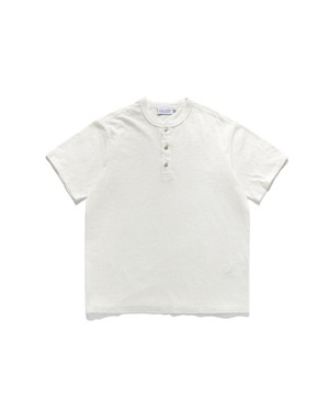 [EASTLOGUE] HENLEY NECK T-SHIRTS / OFF WHITE 正規品 韓国ブランド 韓国ファッション 韓国代行 イーストローグ 日本 店舗