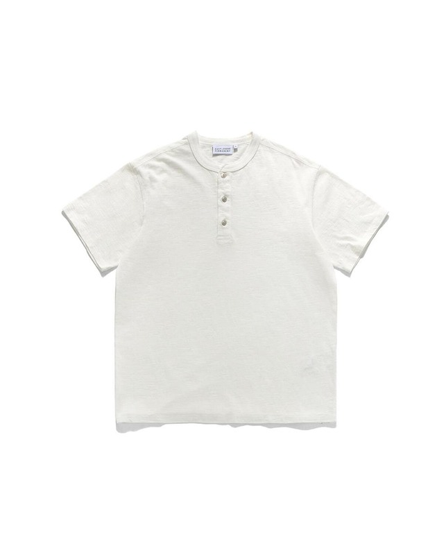 [EASTLOGUE] HENLEY NECK T-SHIRTS / OFF WHITE 正規品 韓国ブランド 韓国ファッション 韓国代行 イーストローグ 日本 店舗