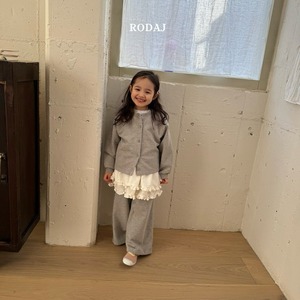 【roda J】フリルシアーワンピース 80~110cm