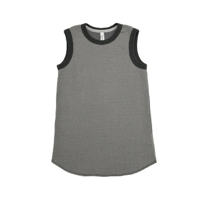 《MOUNTEN. 2026SS》bicolor waffle tanktop / gray x charcoal