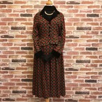 MADE IN U.S.A Flower Black One-piece