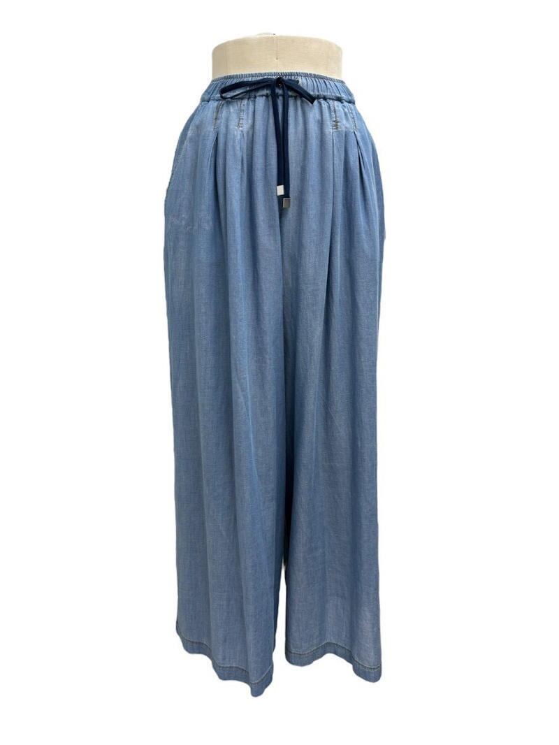 【SALE】ayane /アヤン シアーデニムタックワイドパンツ 816304
