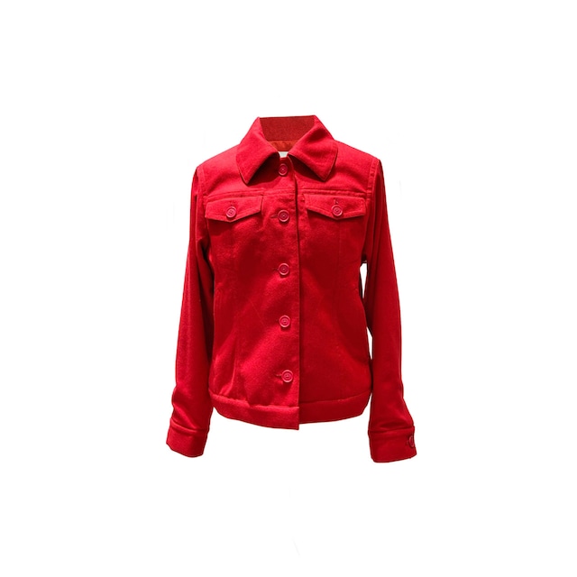 【LREAN】ジャケットコート-red-