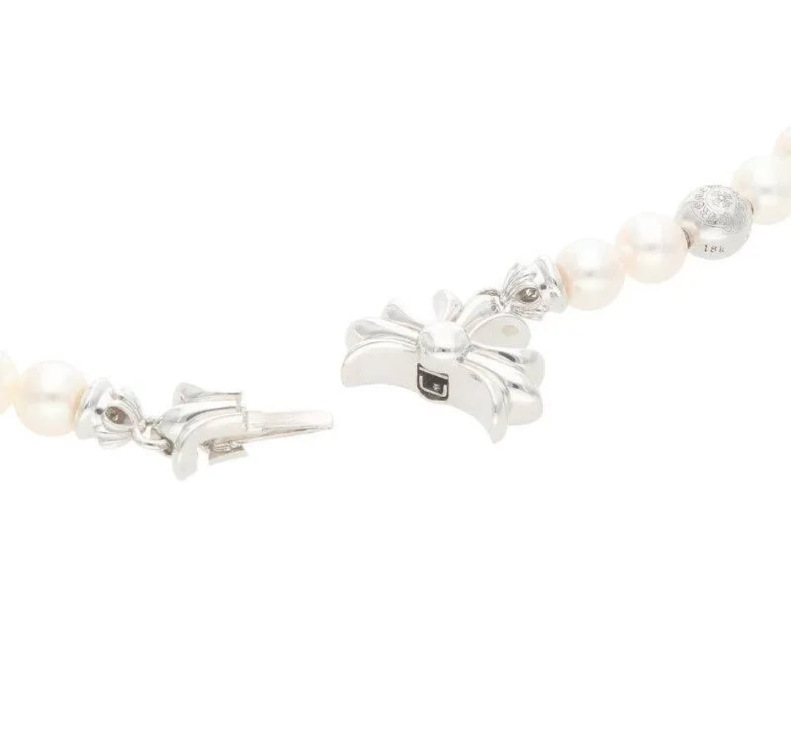 CHROME HEARTS クロムハーツ × MIKIMOTO ミキモト CH PLUS CLASP WHT