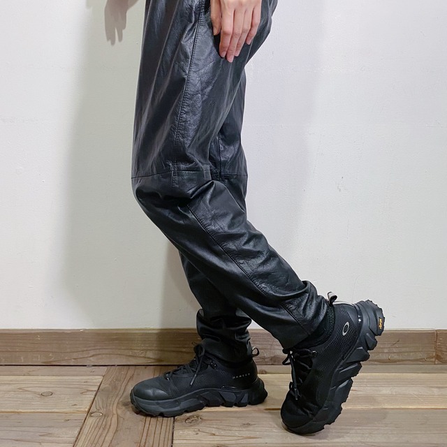 80s Black Leather Pants